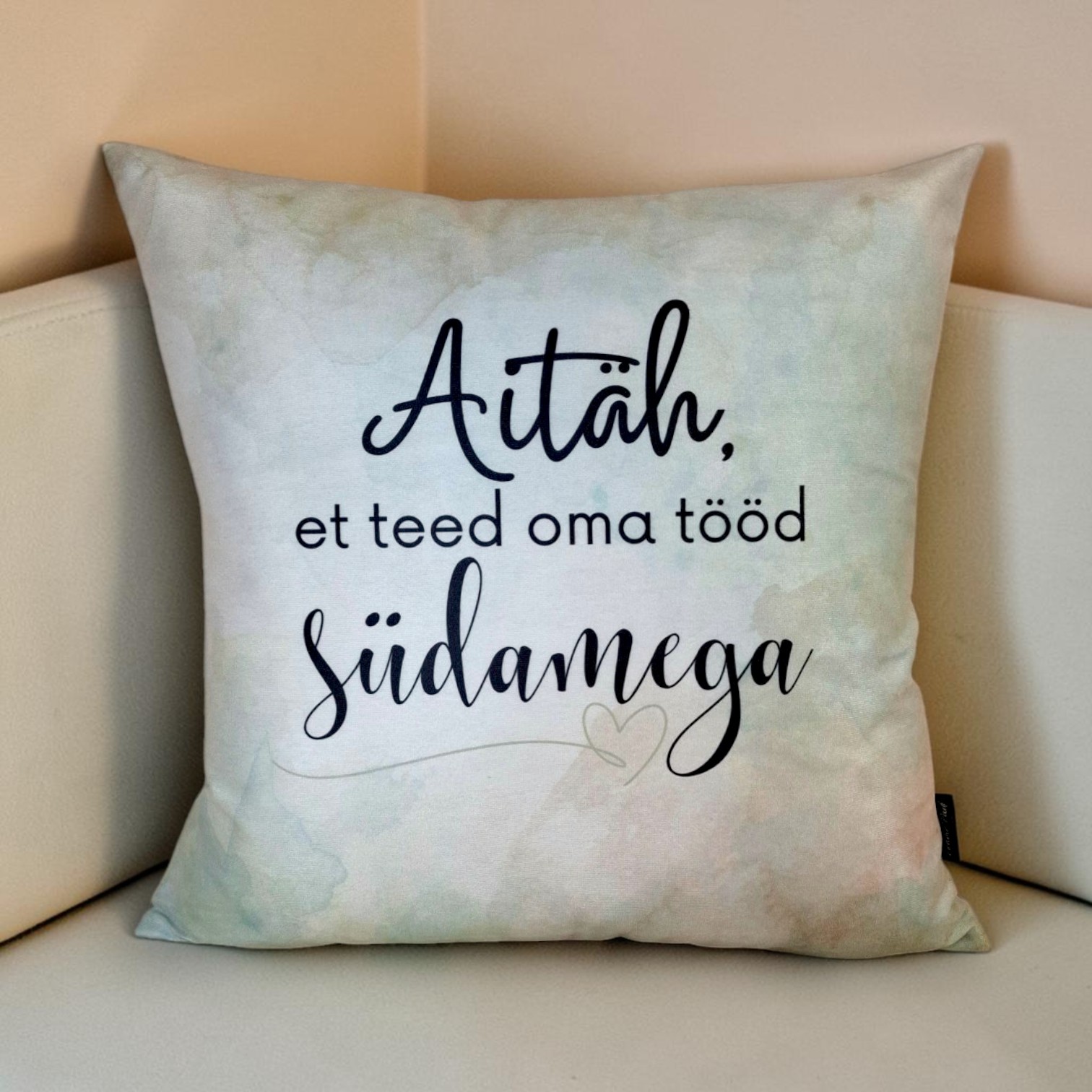 💚Aitäh südamest | TÄNUpadjad | 40×40 cm - Image 2